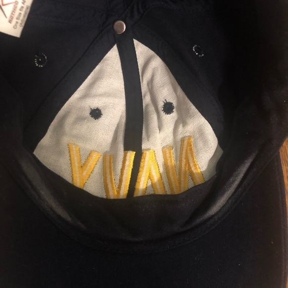 Rothco NAVY Embroidered Adjustable Baseball Cap Hat One Size OS Cotton Navy Blue - Picture 4 of 6